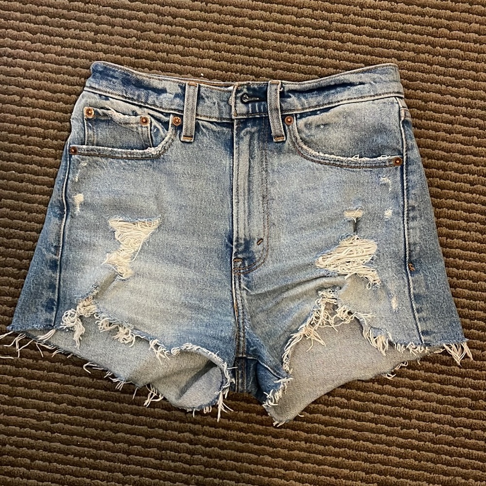 Abercrombie High Rise Mom Shorts